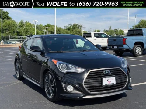 Black 2016 Hyundai Veloster Turbo for sale in Ballwin, MO