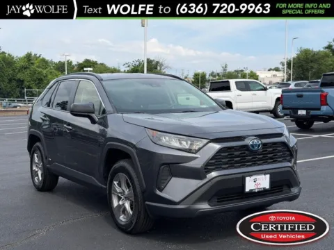 Gray 2022 Toyota RAV4 Hybrid LE for sale in Ballwin, MO