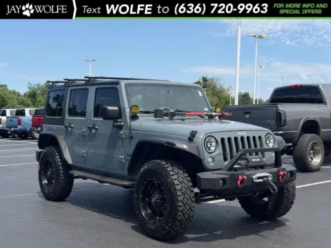 Blue 2015 Jeep Wrangler Unlimited Sport for sale in Ballwin, MO