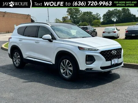 White 2019 Hyundai Santa Fe Limited for sale in Ballwin, MO