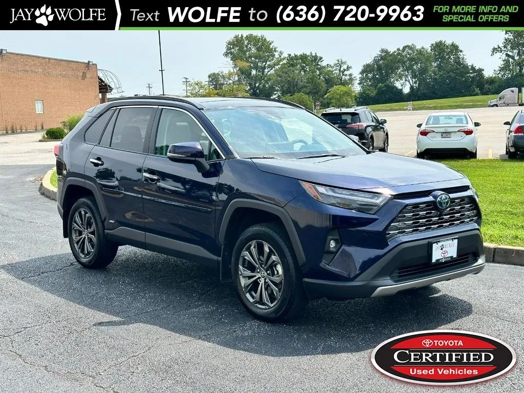 Blue 2024 Toyota RAV4 Hybrid Limited for sale in Ballwin, MO