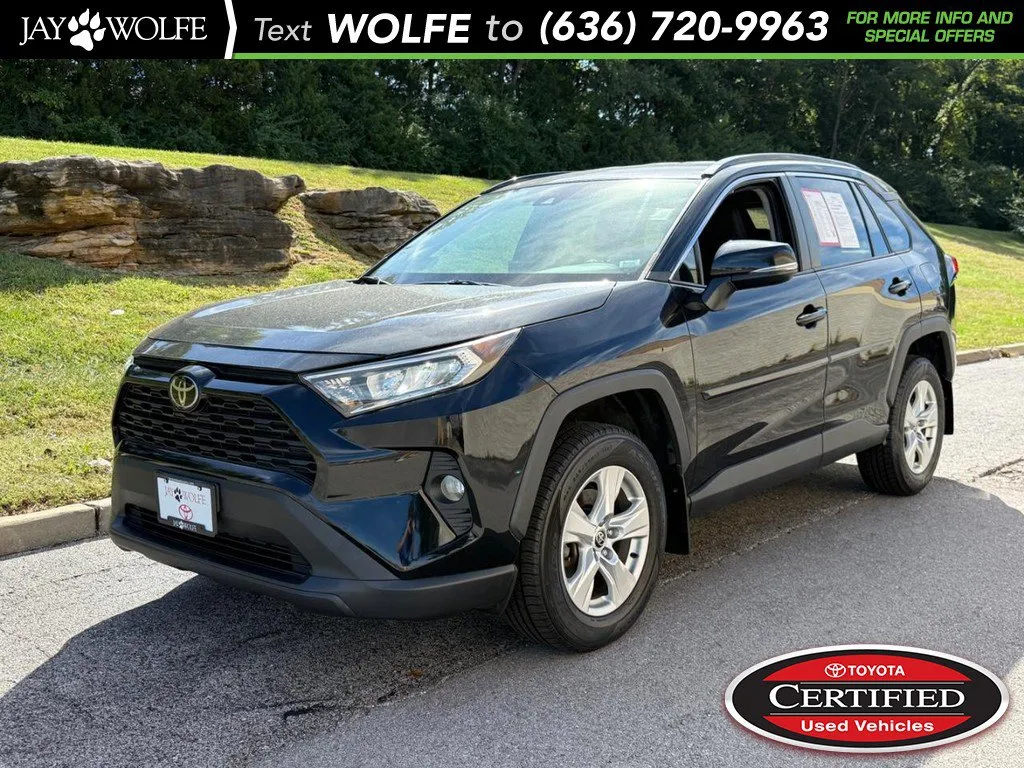 Black 2021 Toyota RAV4 XLE for sale in Ballwin, MO