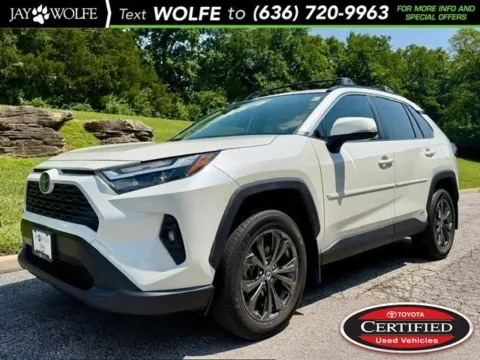 White 2022 Toyota RAV4 Hybrid XLE Premium for sale in Ballwin, MO