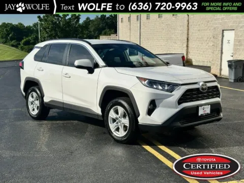 White 2021 Toyota RAV4 XLE for sale in Ballwin, MO