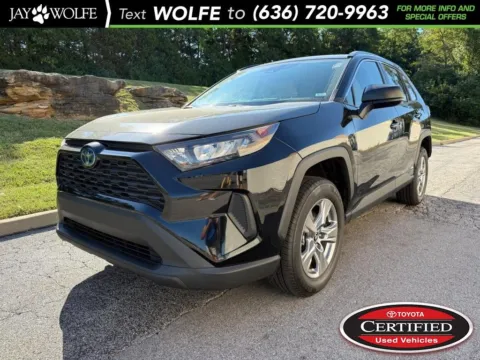Black 2022 Toyota RAV4 Hybrid LE for sale in Ballwin, MO