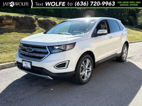 White 2017 Ford Edge Titanium for sale in Ballwin, MO