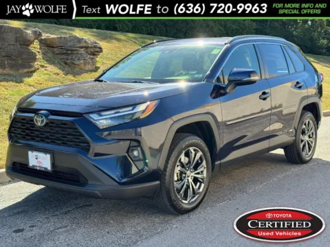 Blue 2023 Toyota RAV4 Hybrid XLE Premium for sale in Ballwin, MO