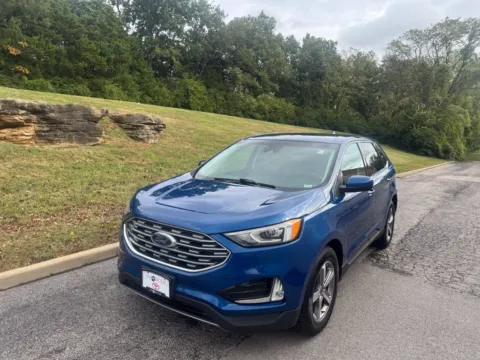 Blue 2021 Ford Edge SEL for sale in Ballwin, MO
