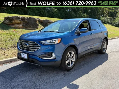 Blue 2021 Ford Edge SEL for sale in Ballwin, MO