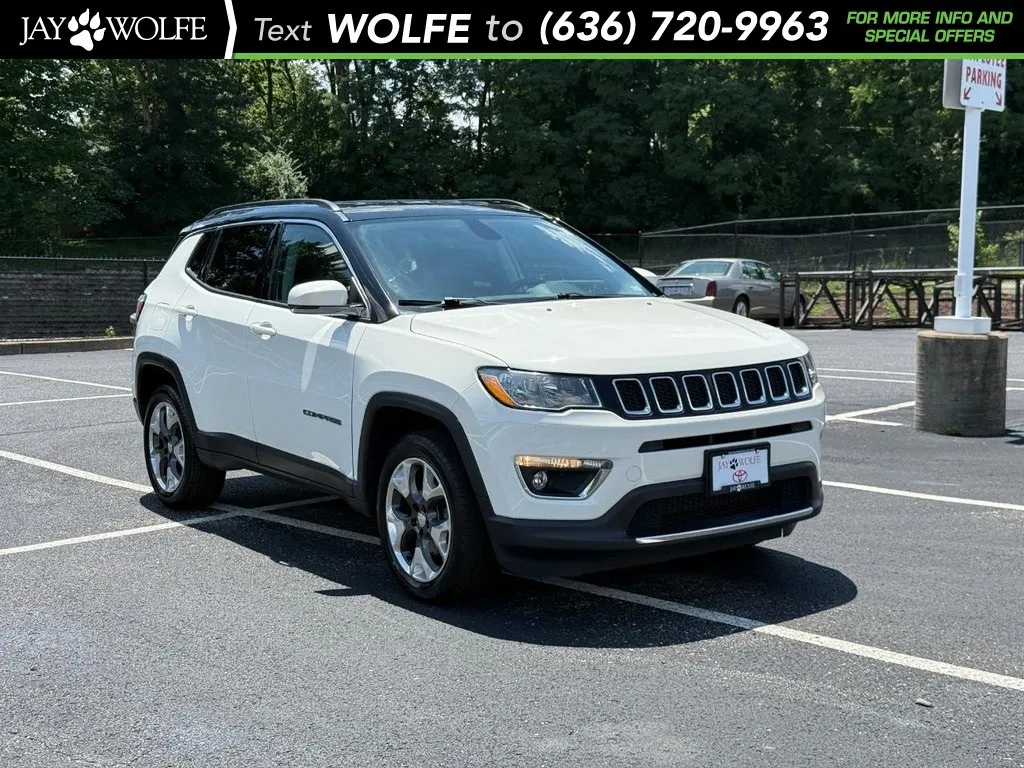 White 2019 Jeep Compass Limited for sale in Ballwin, MO