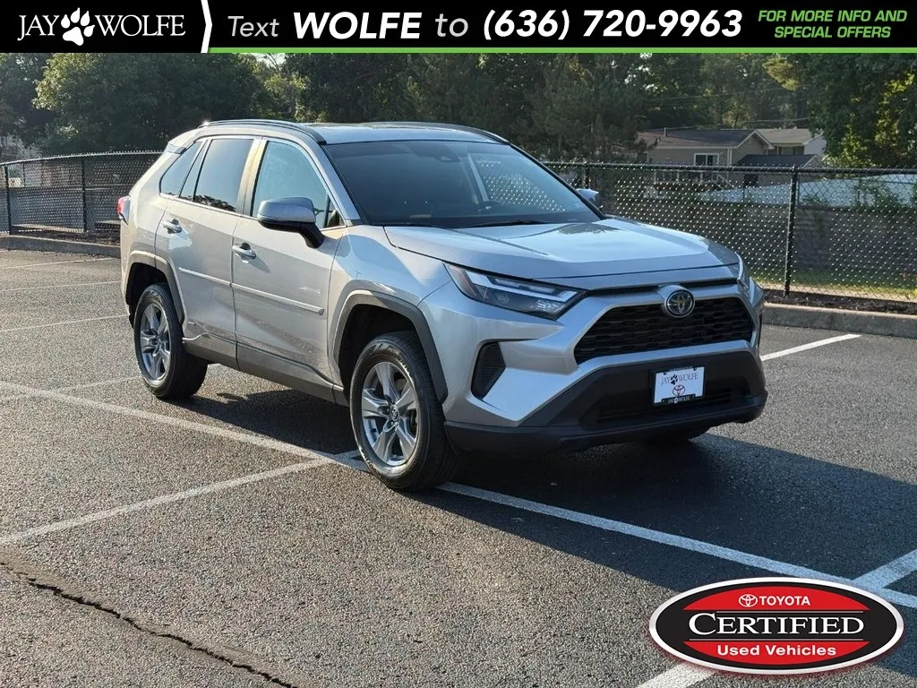 Silver 2023 Toyota RAV4 Hybrid XLE for sale in Ballwin, MO
