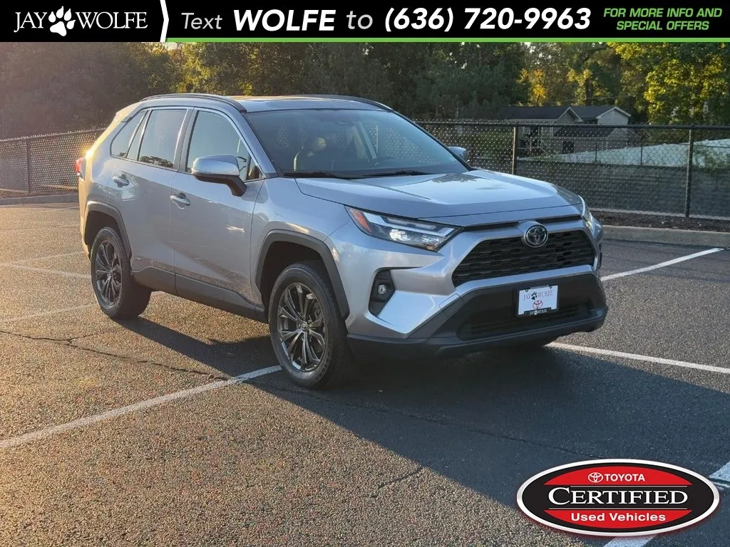 Silver 2023 Toyota RAV4 Hybrid XLE Premium for sale in Ballwin, MO