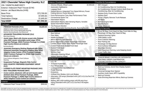 More photos of 2021 Chevrolet Tahoe High Country at Subaru Longview, WA