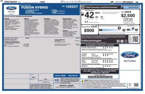 Photos of 2019 Ford Fusion Hybrid SE for sale in Longview, WA at Subaru Longview