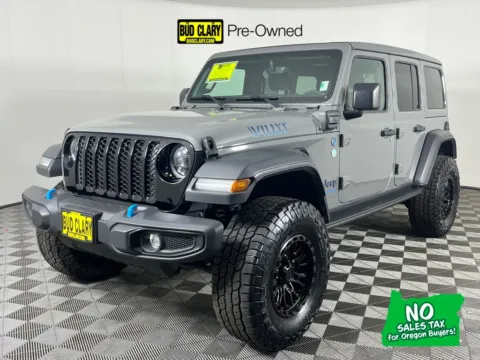Gray 2023 Jeep Wrangler Base 4xe for sale in Longview, WA