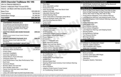 Another view of 2025 Chevrolet TrailBlazer RS for sale in Longview, WA at Bud Clary Subaru Longview