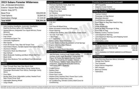 Another view of 2023 Subaru Forester Wilderness for sale in Longview, WA at Bud Clary Subaru Longview