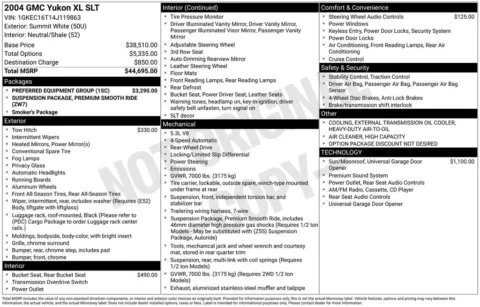 Another view of 2004 GMC Yukon XL SLT 1500 for sale in Longview, WA at Bud Clary Subaru Longview