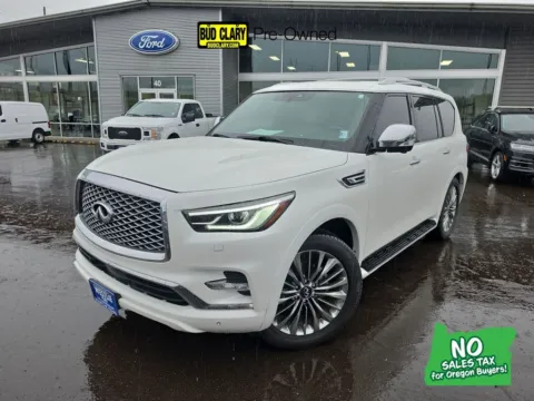 White 2021 INFINITI QX80 Sensory for sale in Longview, WA