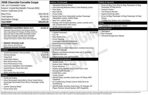 Another view of 2008 Chevrolet Corvette for sale in Longview, WA at Bud Clary Subaru Longview