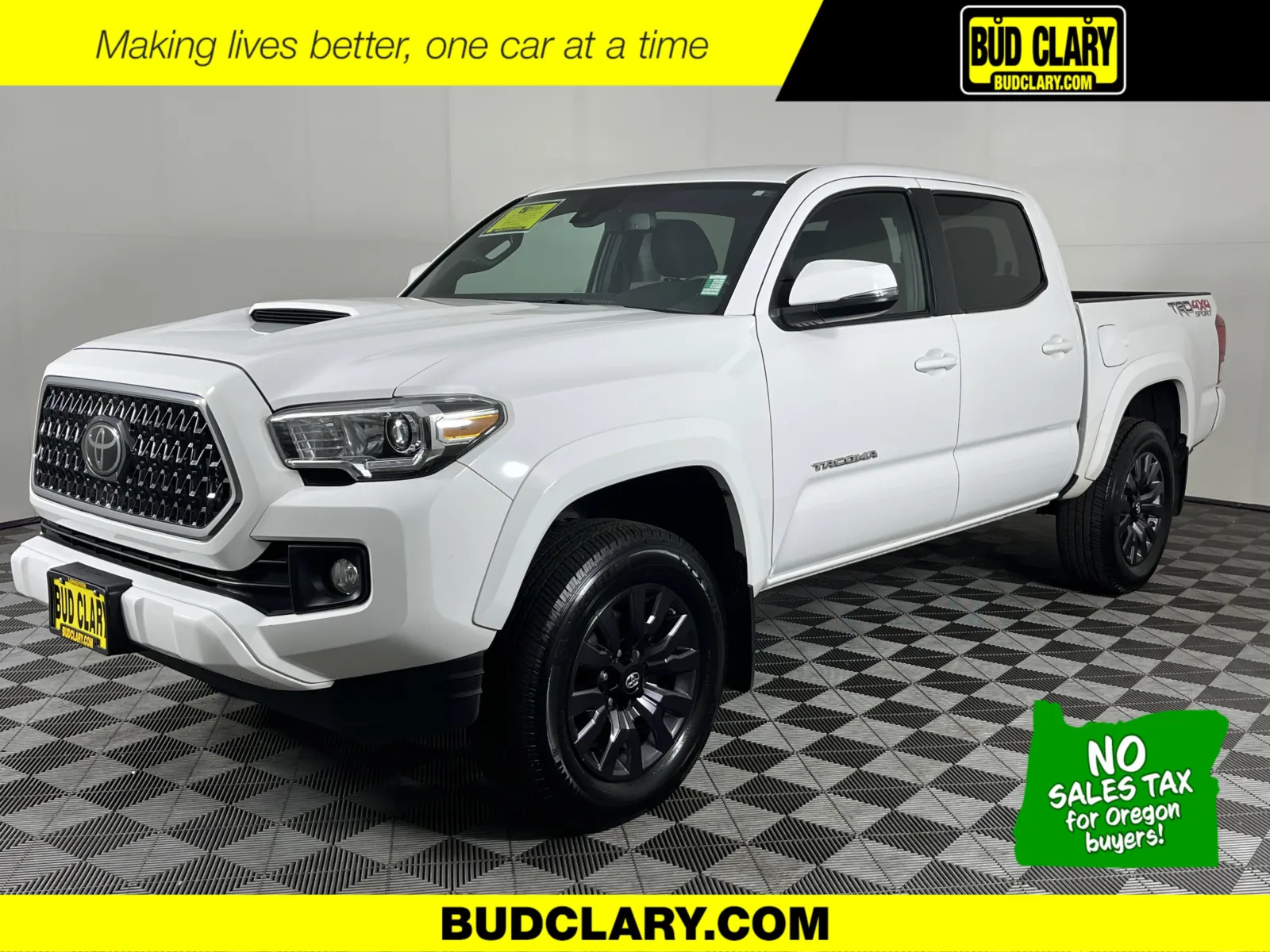 White 2019 Toyota Tacoma TRD Sport for sale in Longview, WA