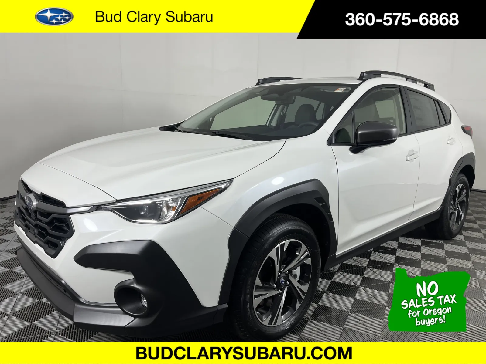 White 2025 Subaru Crosstrek Premium for sale in Longview, WA