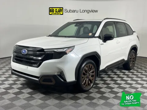 White 2025 Subaru Forester Hybrid Sport for sale in Longview, WA