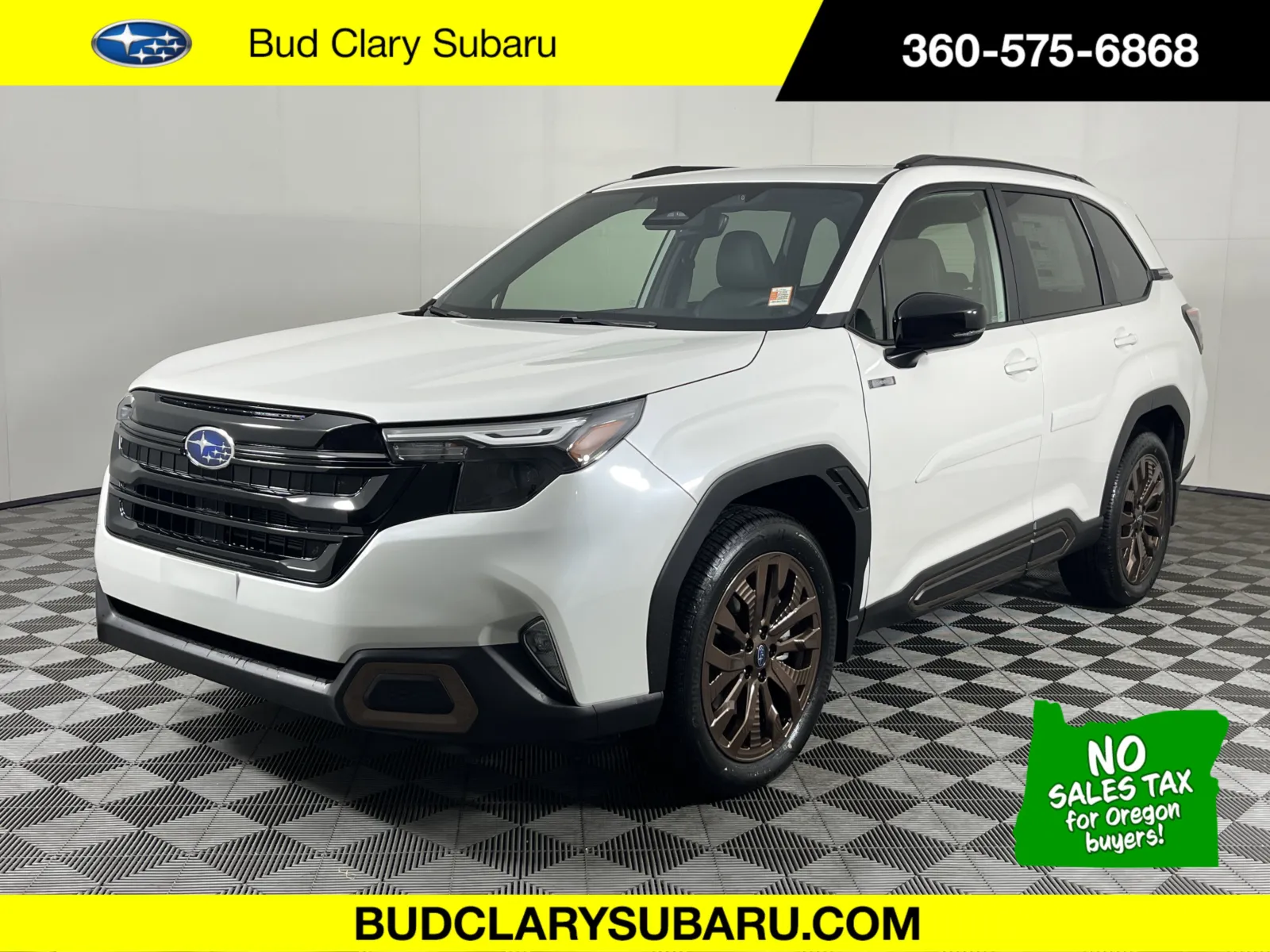 White 2025 Subaru Forester Sport Hybrid for sale in Longview, WA