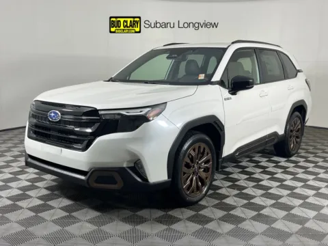 White 2025 Subaru Forester Hybrid Sport for sale in Longview, WA