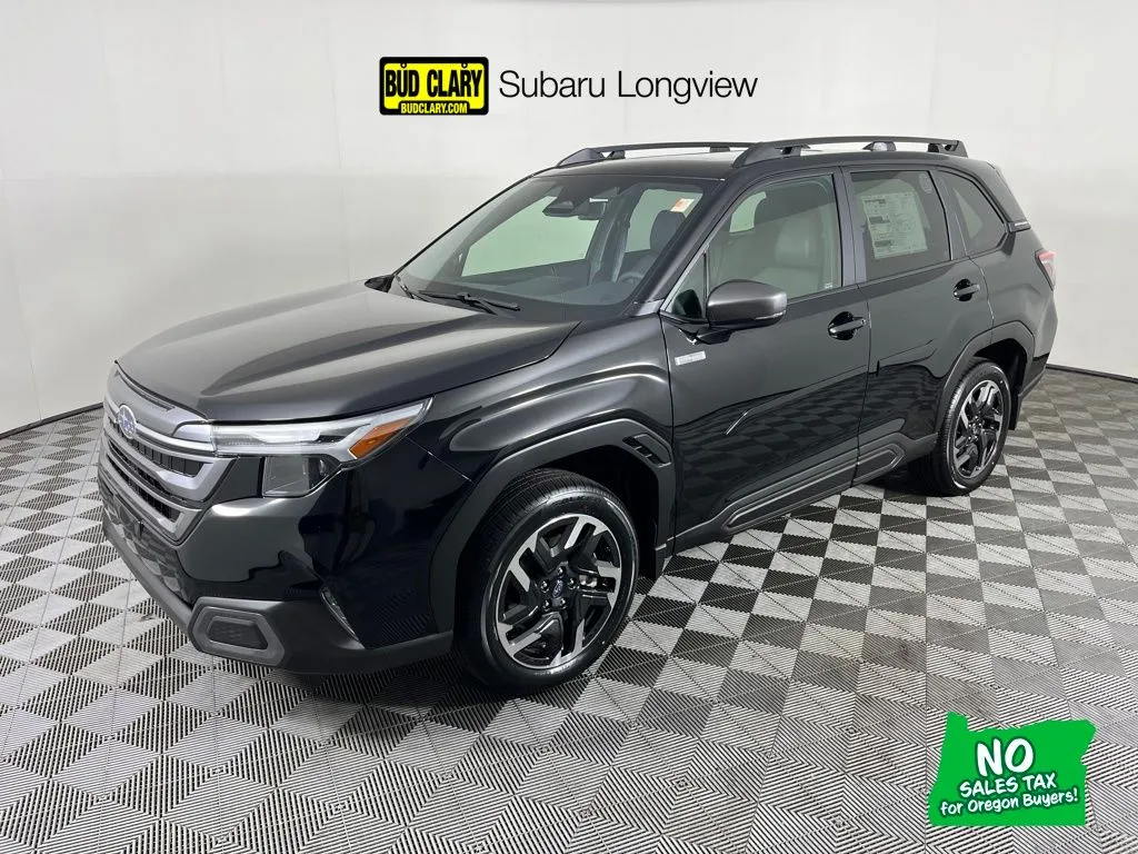 Black 2025 Subaru Forester Hybrid Limited for sale in Longview, WA