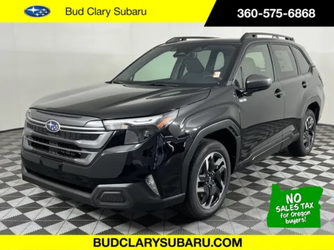 Black 2025 Subaru Forester Premium Hybrid for sale in Longview, WA
