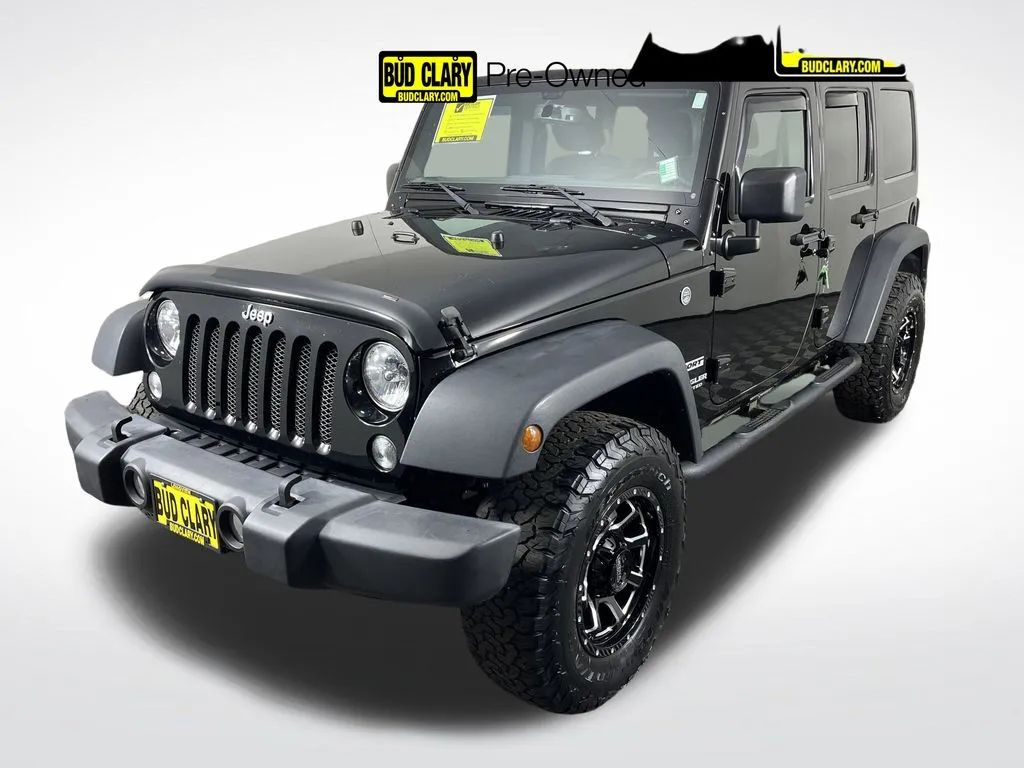 Black 2017 Jeep Wrangler Unlimited Sport for sale in Longview, WA
