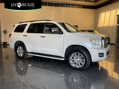 White 2015 Toyota Sequoia Platinum for sale in Kansas City, MO