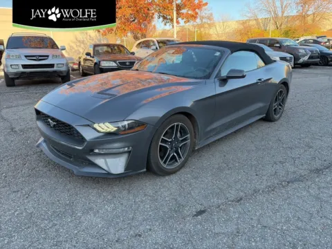 Gray 2021 Ford Mustang EcoBoost Premium for sale in Overland Park, KS