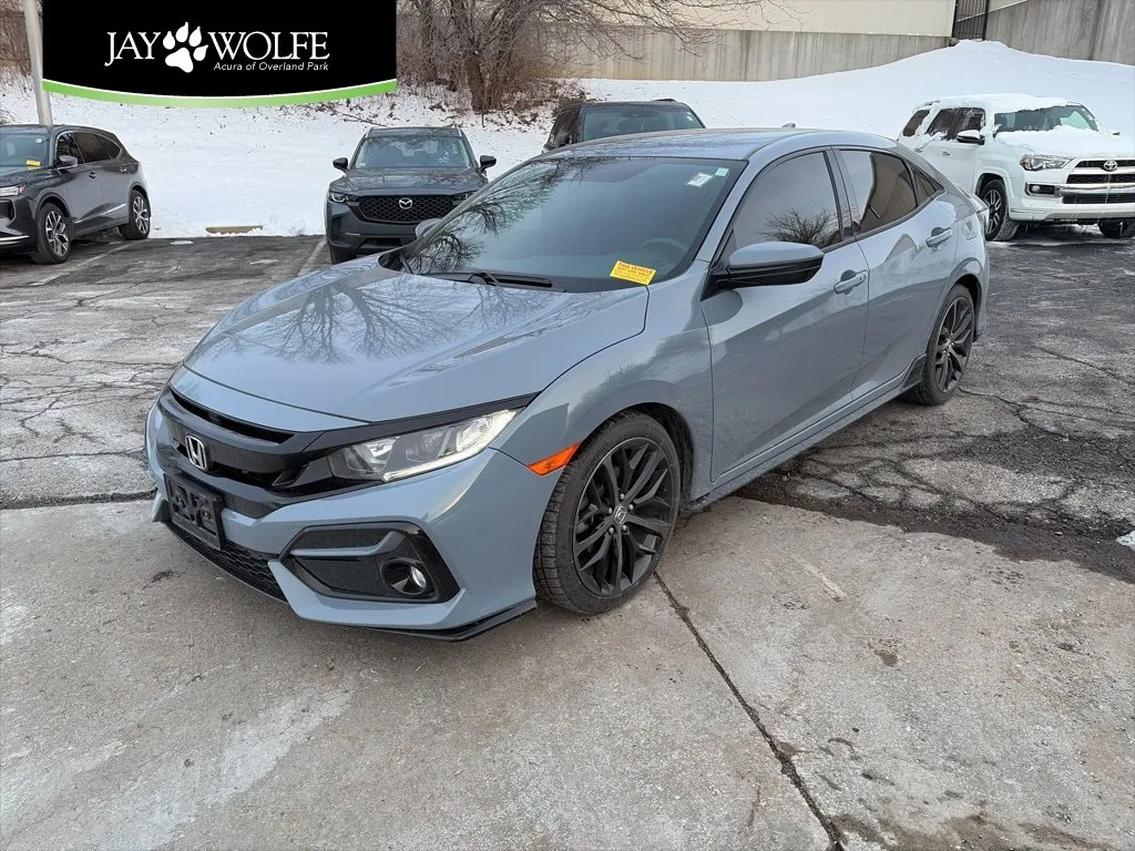 Gray 2021 Honda Civic Hatchback Sport for sale in Overland Park, KS