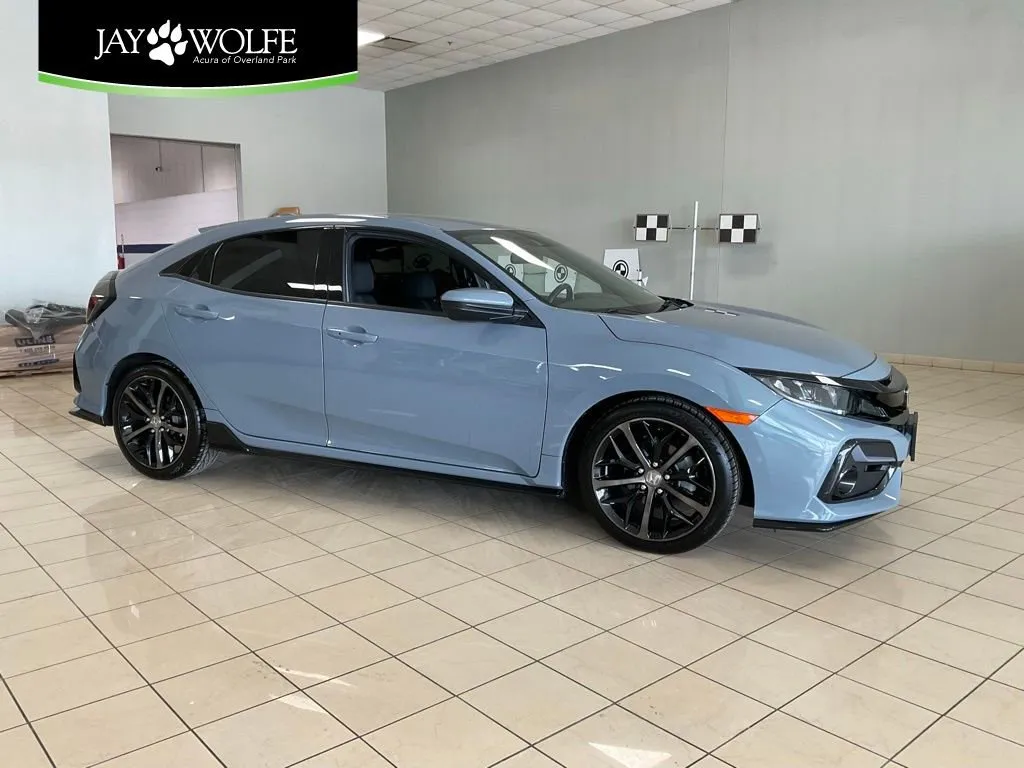 Gray 2021 Honda Civic Hatchback Sport for sale in Overland Park, KS