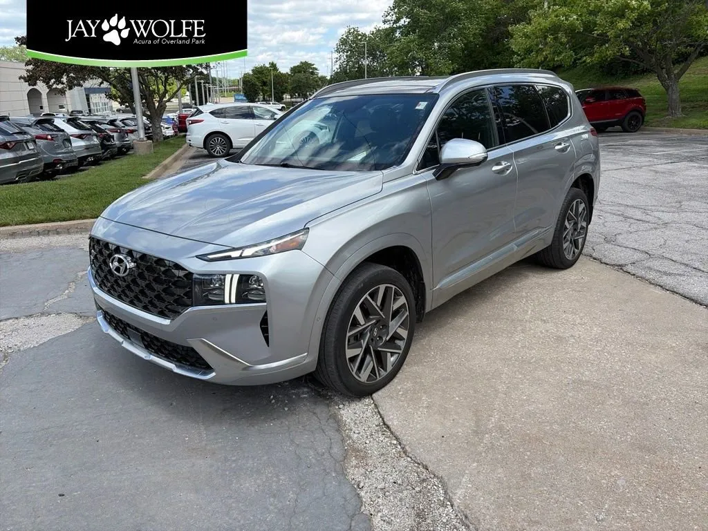Silver 2023 Hyundai Santa Fe Calligraphy for sale in Overland Park, KS