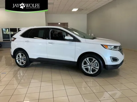 White 2017 Ford Edge Titanium for sale in Overland Park, KS