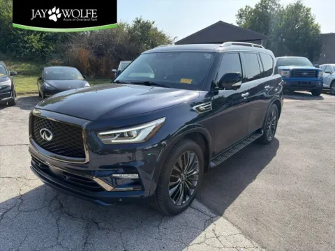 Blue 2021 INFINITI QX80 PREMIUM SELECT for sale in Overland Park, KS