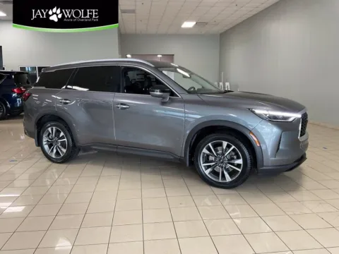 Gray 2023 INFINITI QX60 LUXE for sale in Overland Park, KS