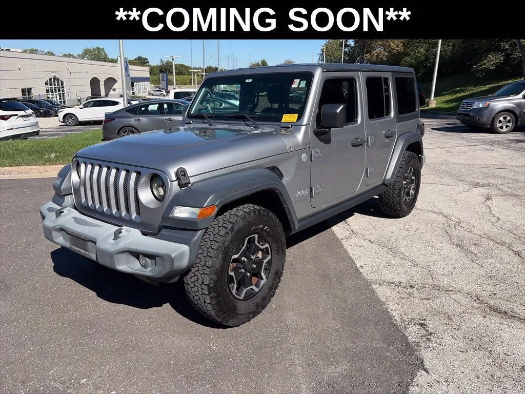 Silver 2019 Jeep Wrangler Unlimited Sport S for sale in Overland Park, KS