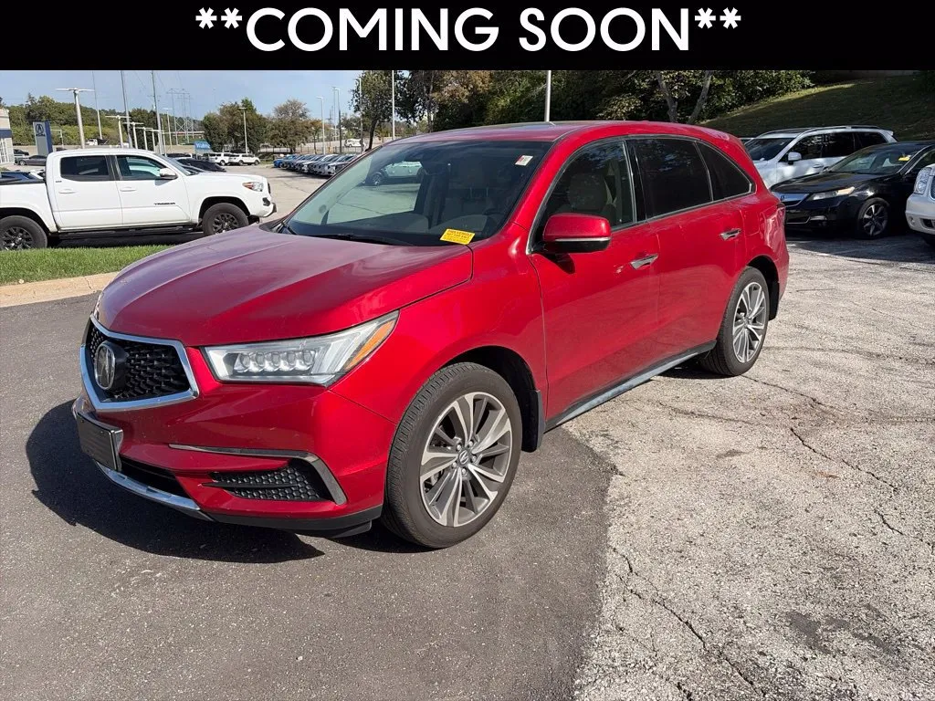 Red 2019 Acura MDX w/Technology Pkg for sale in Overland Park, KS
