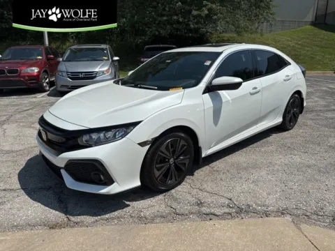 White 2018 Honda Civic Hatchback EX-L Navi for sale in Overland Park, KS