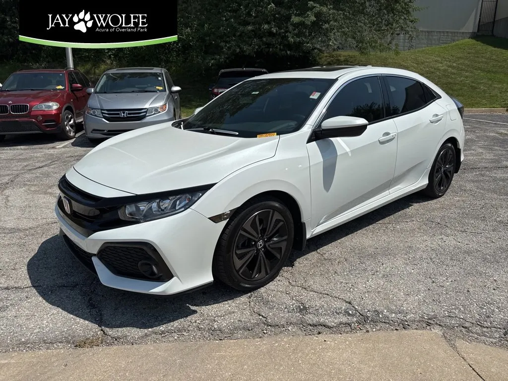White 2018 Honda Civic Hatchback EX-L Navi for sale in Overland Park, KS