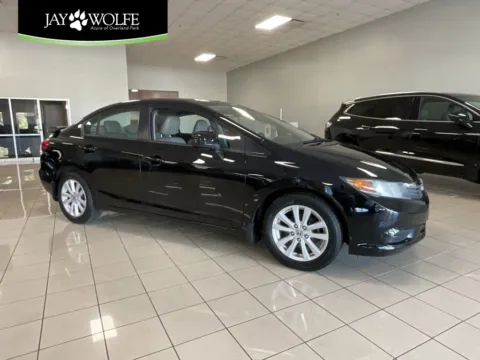 Black 2012 Honda Civic Sdn EX-L for sale in Overland Park, KS