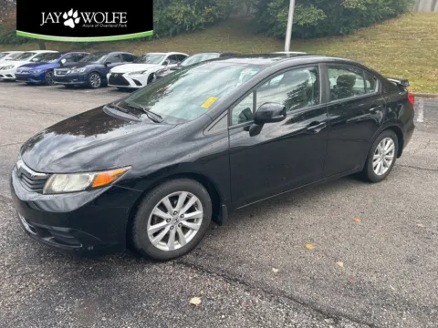 Black 2012 Honda Civic Sdn EX-L for sale in Overland Park, KS