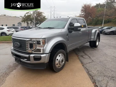 Silver 2021 Ford Super Duty F-450 DRW Platinum for sale in Overland Park, KS