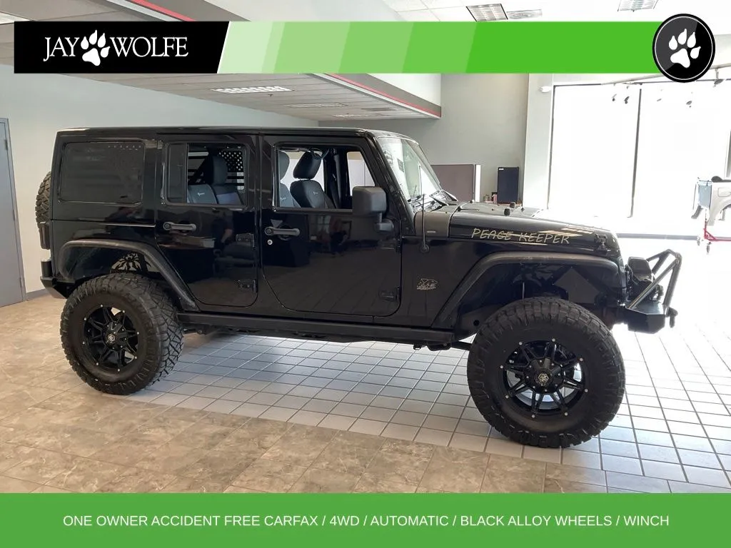 Black 2014 Jeep Wrangler Unlimited Rubicon for sale in Kansas City, MO