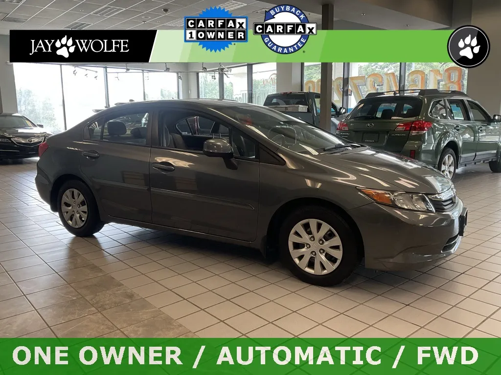 Gray 2012 Honda Civic LX for sale in Kansas City, MO