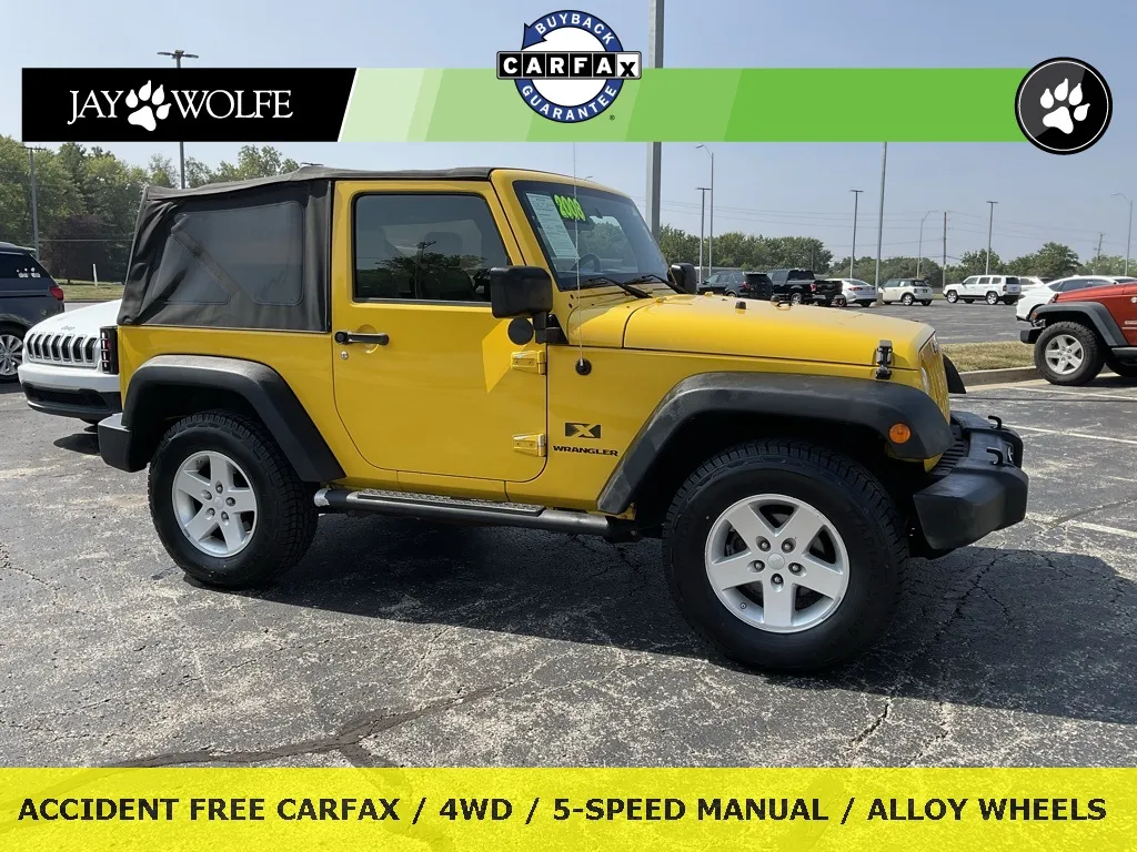 Yellow 2008 Jeep Wrangler X for sale in Kansas City, MO